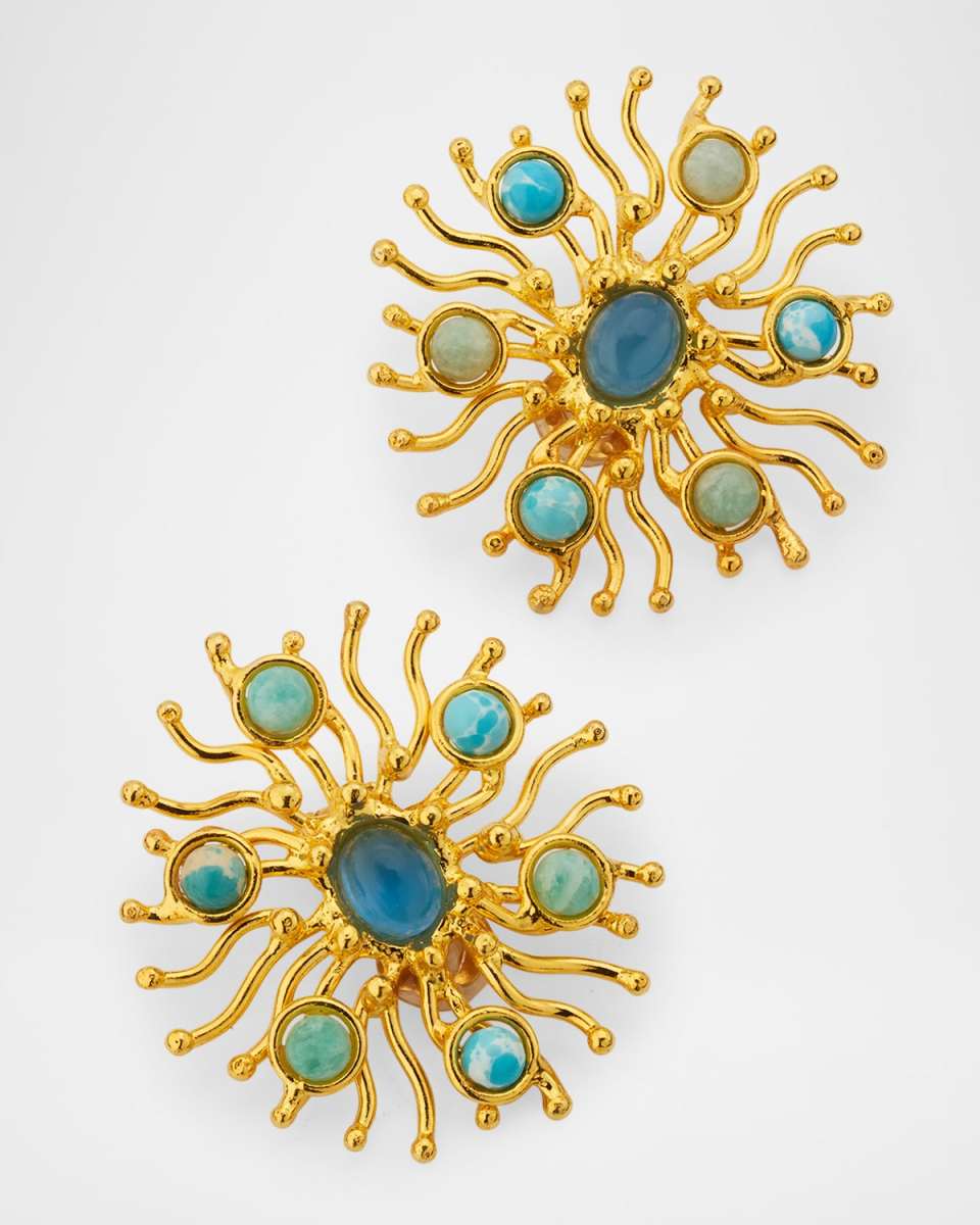 Sunshine Clip Earrings